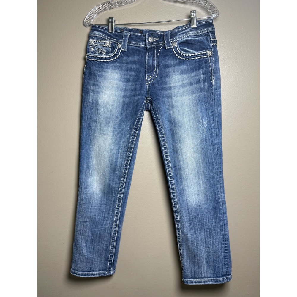Miss Me Jeans CUFFED CAPRI JE5872P Size 29